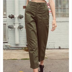 Brandy Melville Green Army Cargo Kim Pants